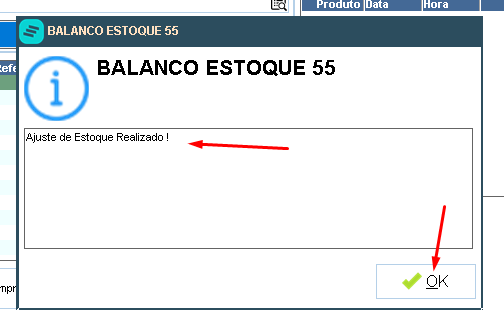 Senha Ajuste Estoque