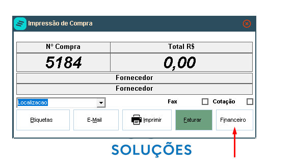 Encaminhar para Financeiro