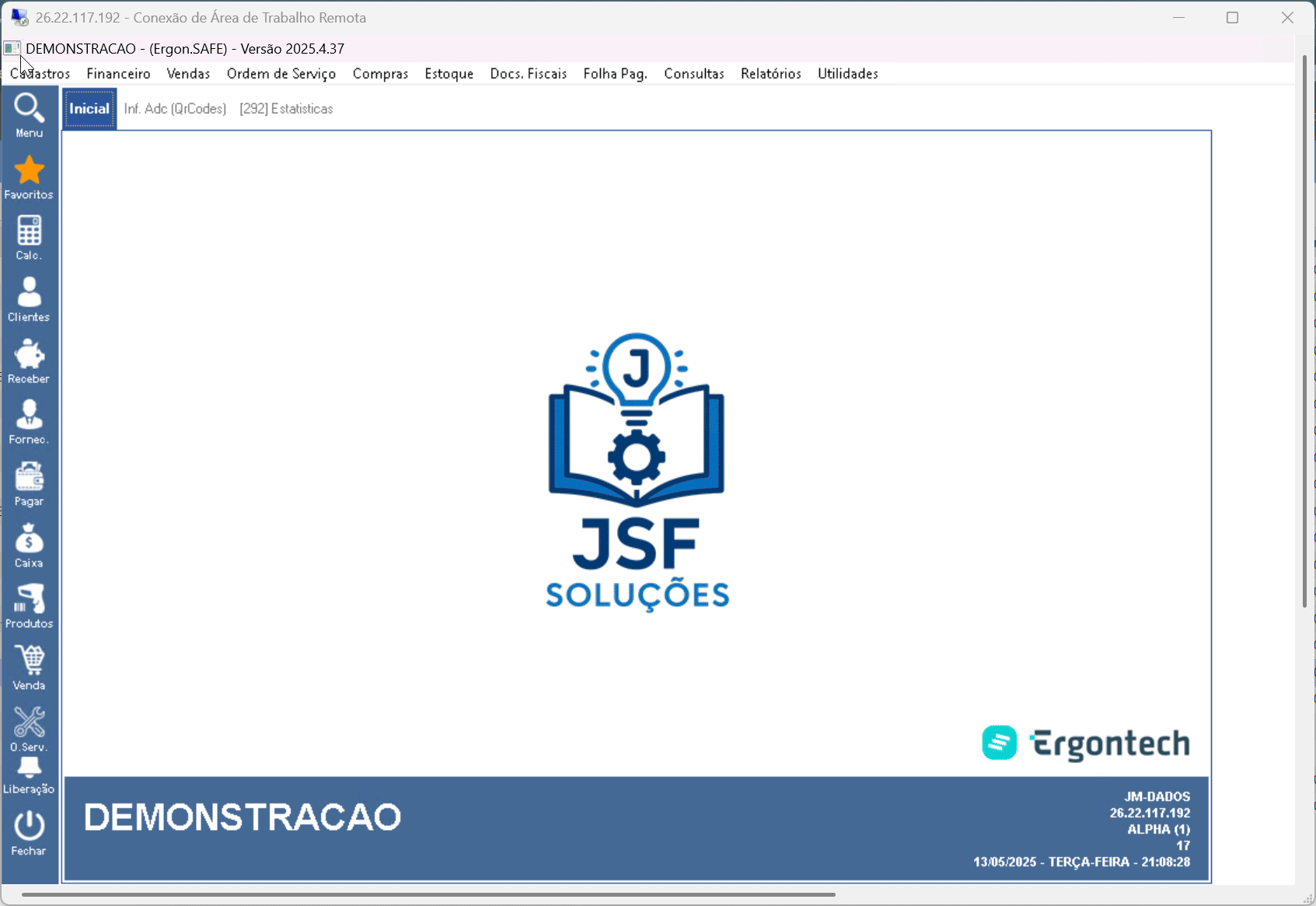GIF demonstração geração de gráfico